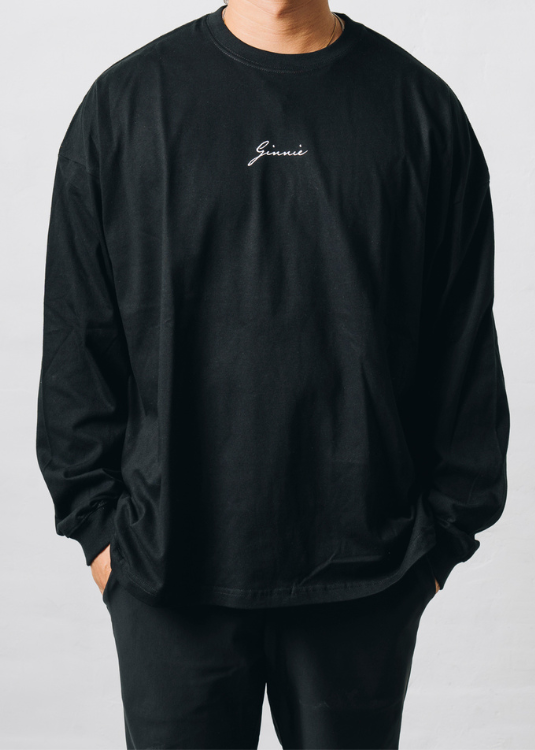 GINNIE BLACK LONG SHIRT 002