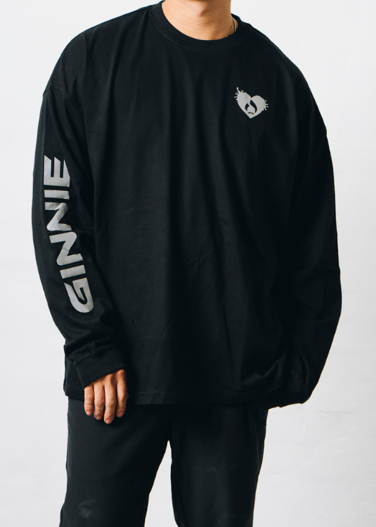 GINNIE BLACK LONG SHIRT 003