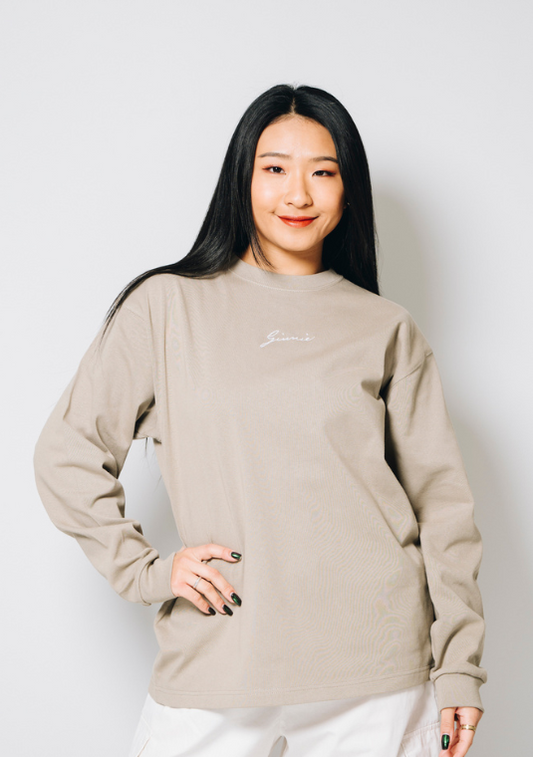 GINNIE LOGO WHITE LONG SHIRT 006