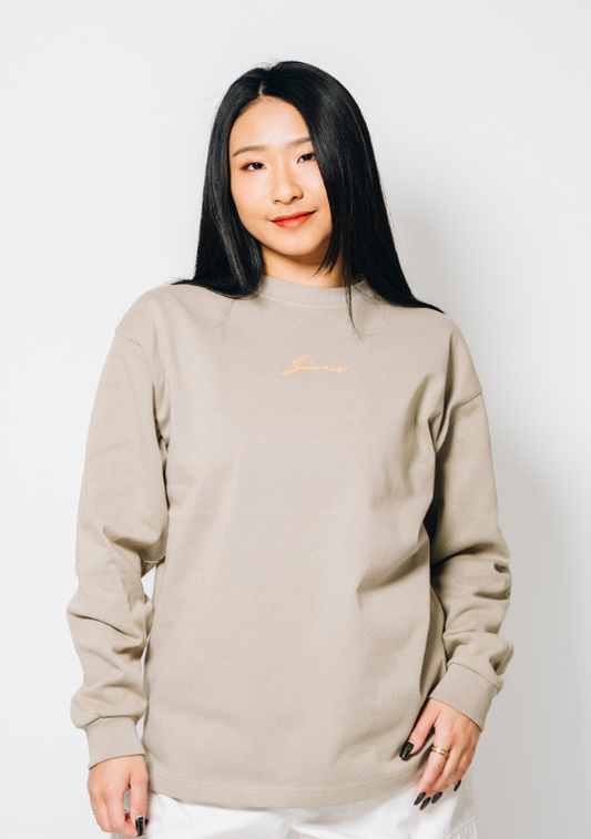 GINNIE LOGO ORANGE LONG SHIRT 006
